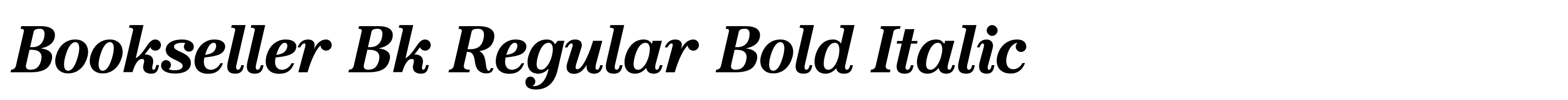 Bookseller Bk Regular Bold Italic